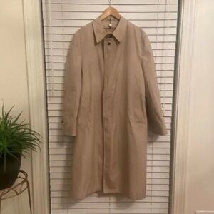 CHRISTIAN dior mens trench coat tan‎ size 44L great condition has full lining